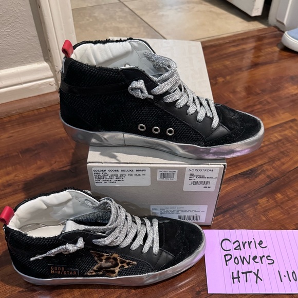Golden Goose size 36 black mid stars - Picture 1 of 7